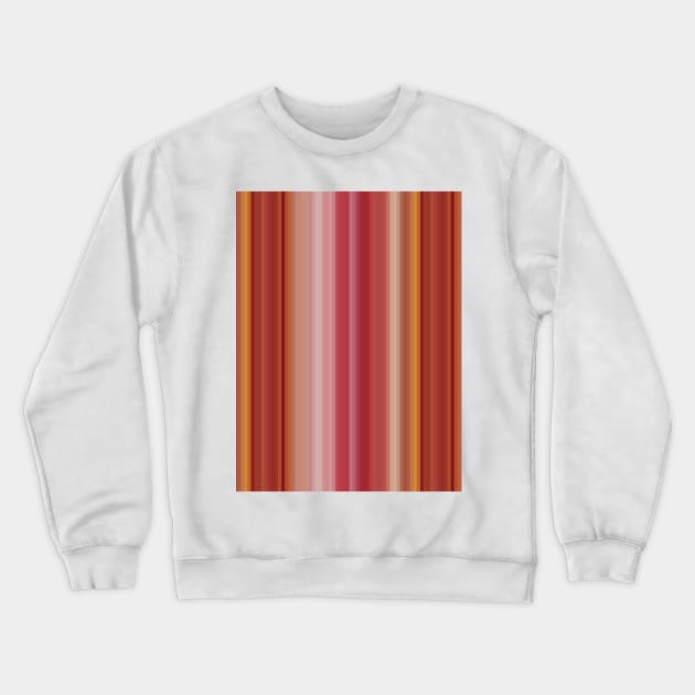 Pretty Summer Fresh Vertical Stripes in Shades of Soft Pink, Orange & Yellow Pastel Colors Crewneck Sweatshirt by karenmcfarland13